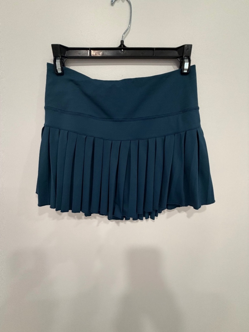 Gold Hinge Pleated Tennis Skirt Skort Teal Blue Women M Pickleball Preppy Sporty